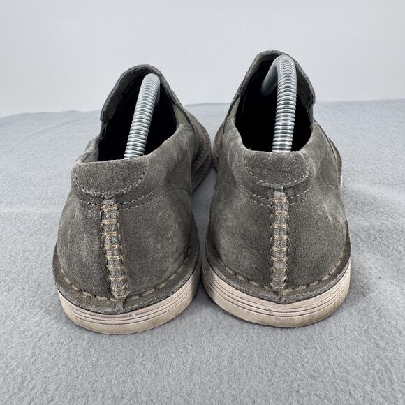 Clarks Forge‎ Free Mens Olive Green Suede Slip On Loafers 9.5M Casual Shoes main image 4